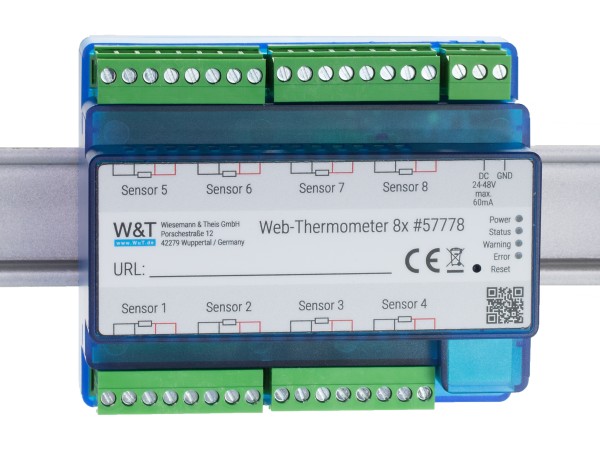 Web-Thermometer 8x Pt100 / Pt1000