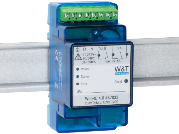 Web-IO 4.0 230V Relais 1xNO, 1xCO