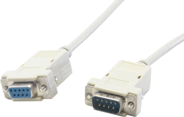 Serielles Kabel, St/Bu, 9 pol., 2 m