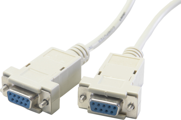 Serielles Nullmodem Kabel, Bu/Bu, 9 pol., 2 m